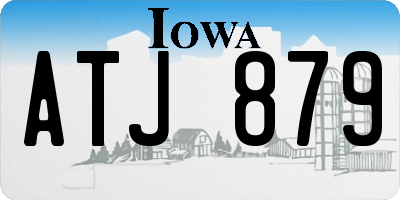 IA license plate ATJ879