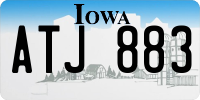 IA license plate ATJ883