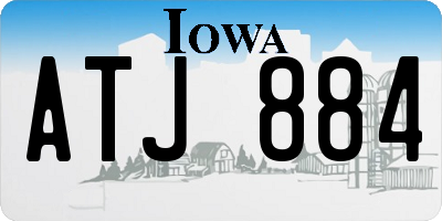 IA license plate ATJ884