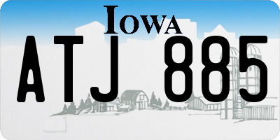 IA license plate ATJ885