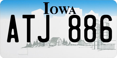 IA license plate ATJ886