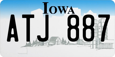 IA license plate ATJ887