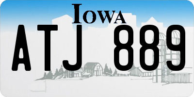 IA license plate ATJ889