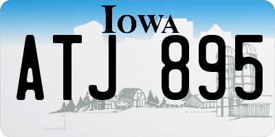 IA license plate ATJ895