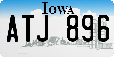 IA license plate ATJ896
