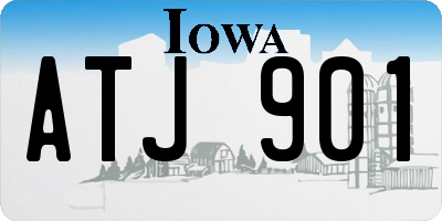 IA license plate ATJ901