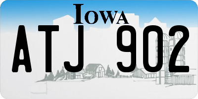 IA license plate ATJ902