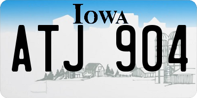 IA license plate ATJ904