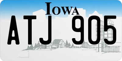 IA license plate ATJ905