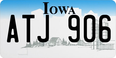 IA license plate ATJ906