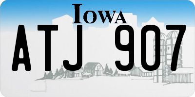 IA license plate ATJ907