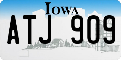 IA license plate ATJ909