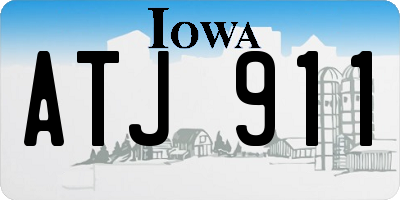 IA license plate ATJ911