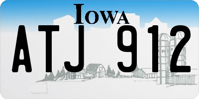 IA license plate ATJ912