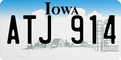 IA license plate ATJ914