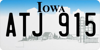 IA license plate ATJ915