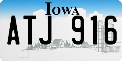IA license plate ATJ916