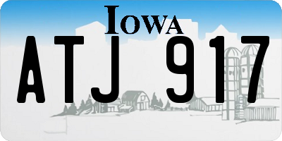 IA license plate ATJ917
