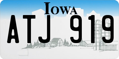 IA license plate ATJ919