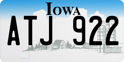 IA license plate ATJ922