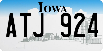 IA license plate ATJ924