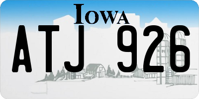 IA license plate ATJ926