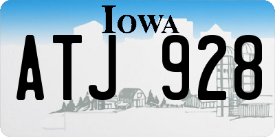 IA license plate ATJ928