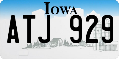IA license plate ATJ929