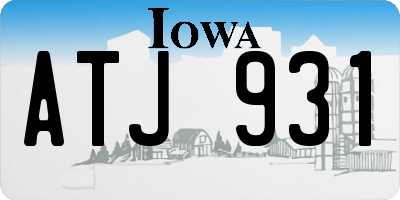 IA license plate ATJ931