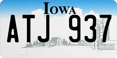 IA license plate ATJ937
