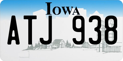 IA license plate ATJ938
