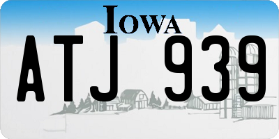 IA license plate ATJ939