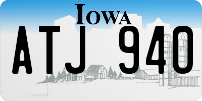 IA license plate ATJ940