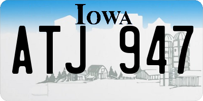 IA license plate ATJ947