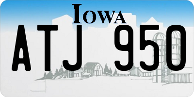 IA license plate ATJ950