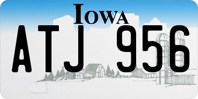 IA license plate ATJ956