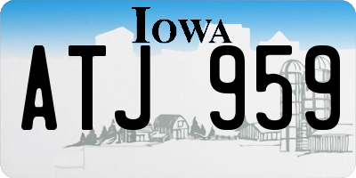 IA license plate ATJ959