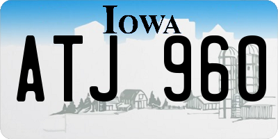 IA license plate ATJ960