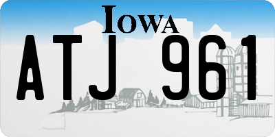 IA license plate ATJ961