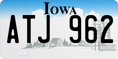 IA license plate ATJ962
