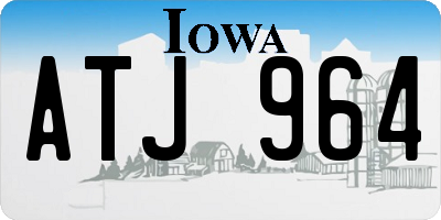 IA license plate ATJ964