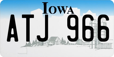 IA license plate ATJ966