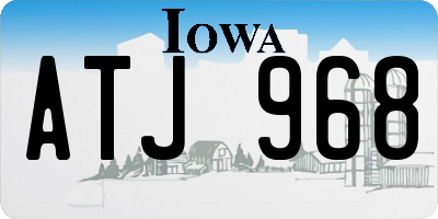 IA license plate ATJ968