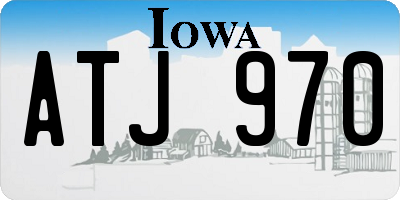IA license plate ATJ970