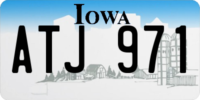 IA license plate ATJ971