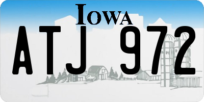 IA license plate ATJ972