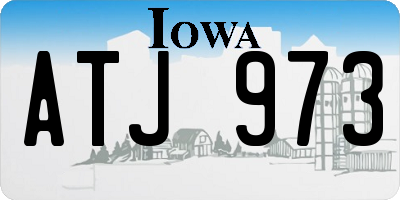 IA license plate ATJ973