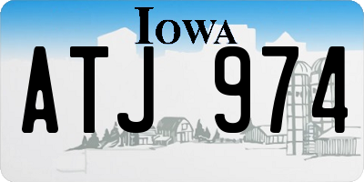 IA license plate ATJ974