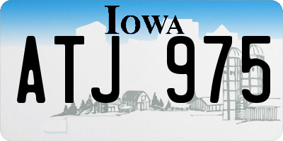 IA license plate ATJ975