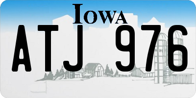 IA license plate ATJ976